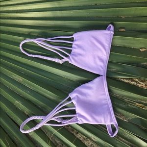 purple bikini top